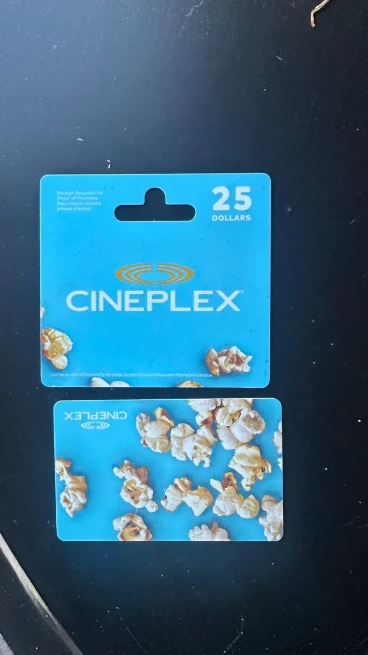 Cineplex $25 Giftcard