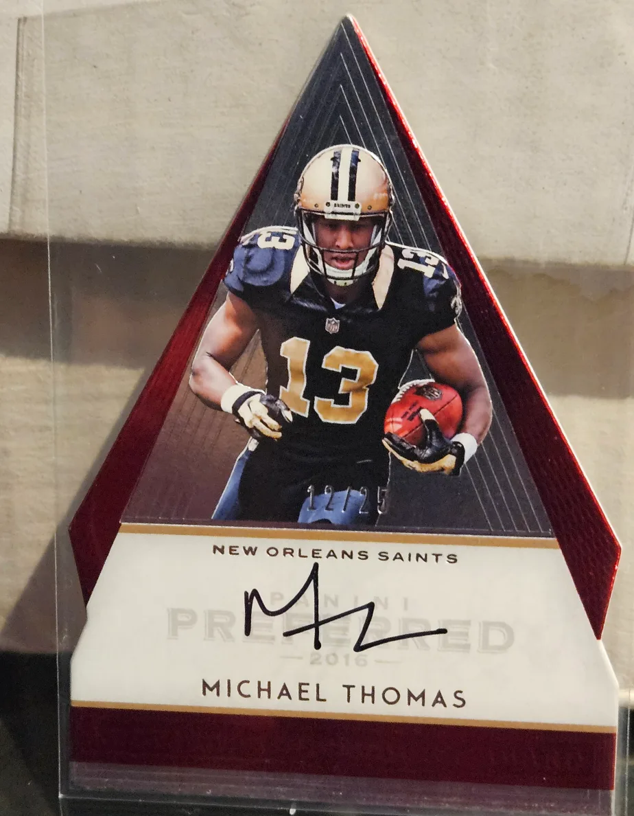 Michael Thomas Signed Football Card