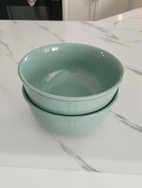 Sage green bowls