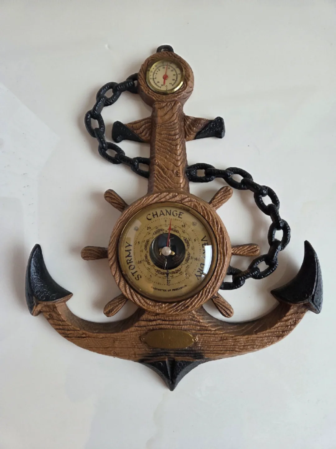 Anchor Barometer Thermometer Wall Decor thumbnail