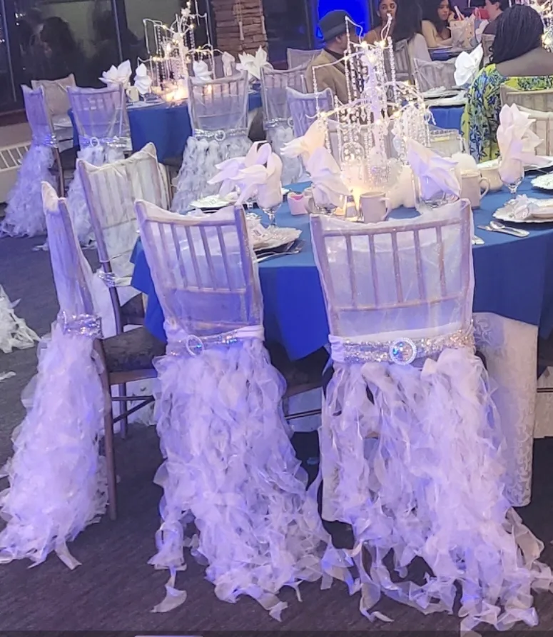 50 white curly willow chiavari Chair Cover image indicator(2)