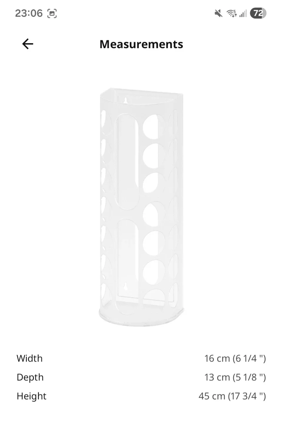 IKEA VARIERA White Plastic Bag Holder image indicator(3)