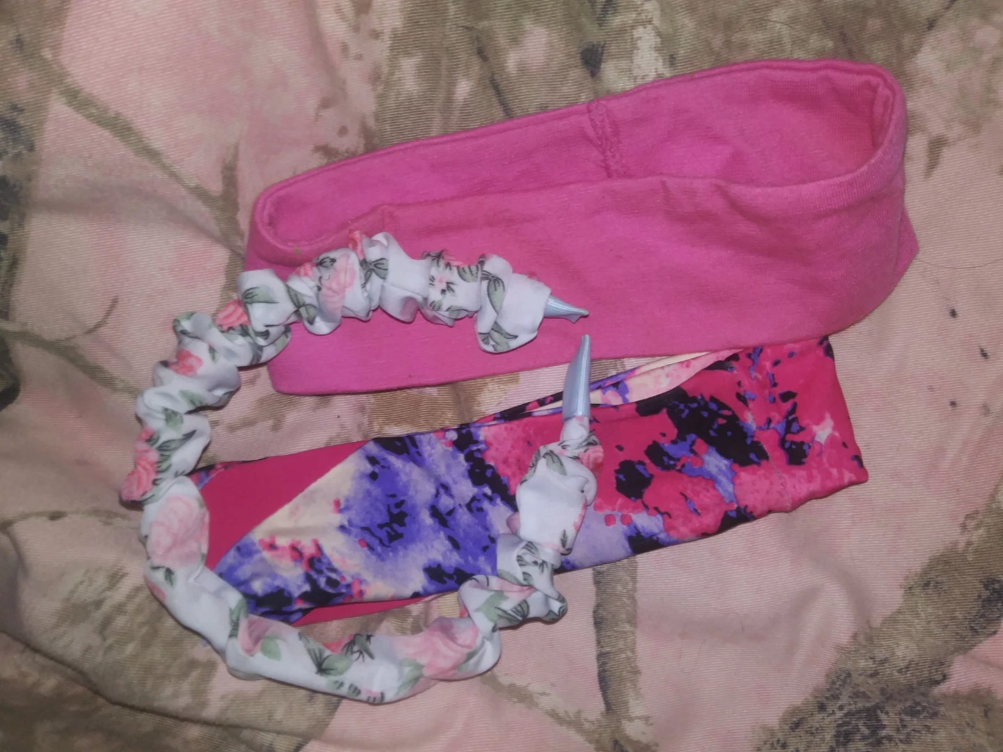 Headbands - Pink & Floral