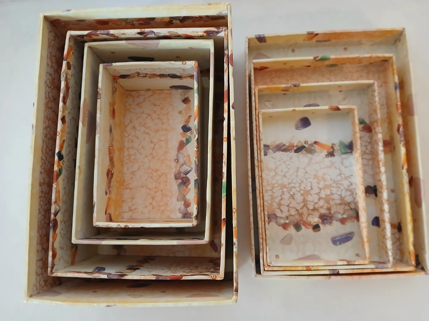 4 Decorative Stacking/Nesting Boxes available. Non-negotiable. - photo 2