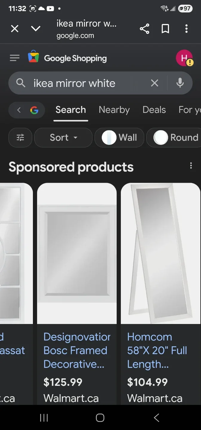 Ikea dresser 2 nighg stands and mirror image indicator(9)