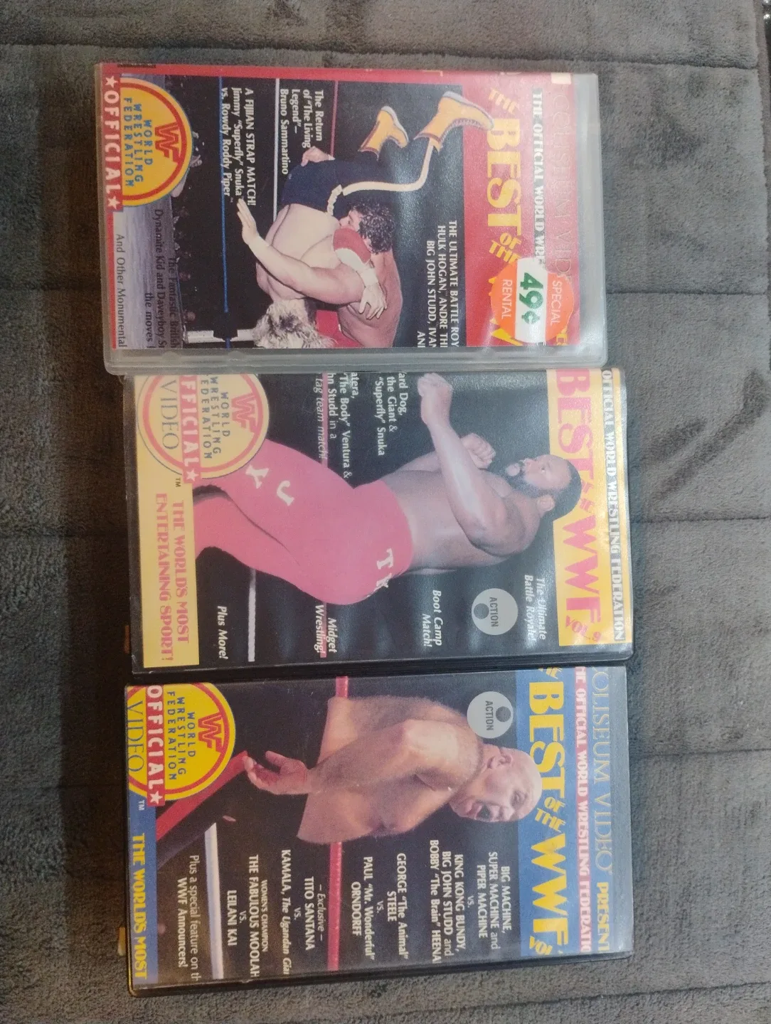 WWF Best of VHS Tapes - Volumes 3, 9, 12 image indicator(2)