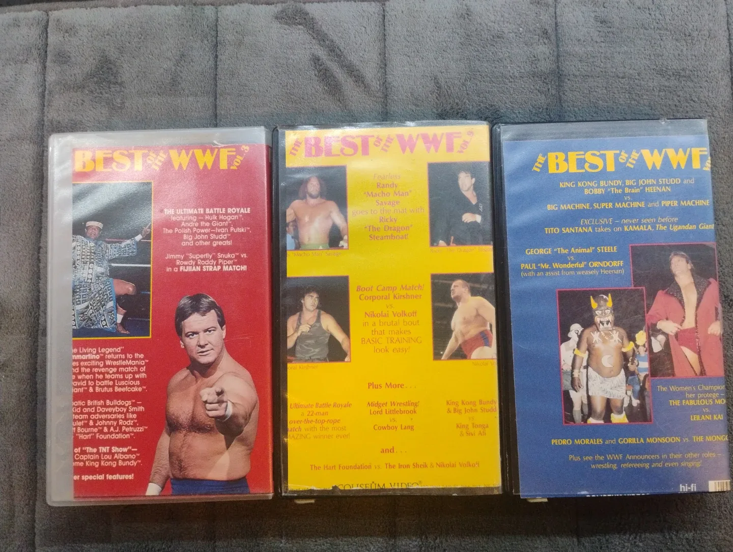 WWF Best of VHS Tapes - Volumes 3, 9, 12 image indicator(3)