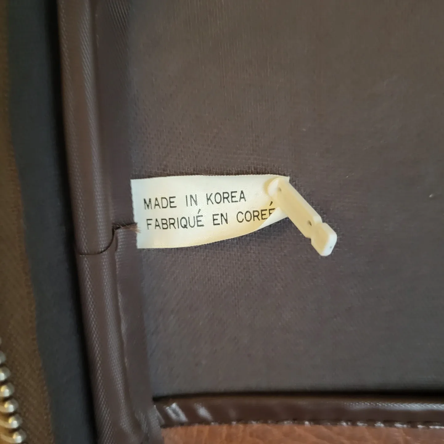 Vintage Brown Suitcase with handbag image indicator(5)