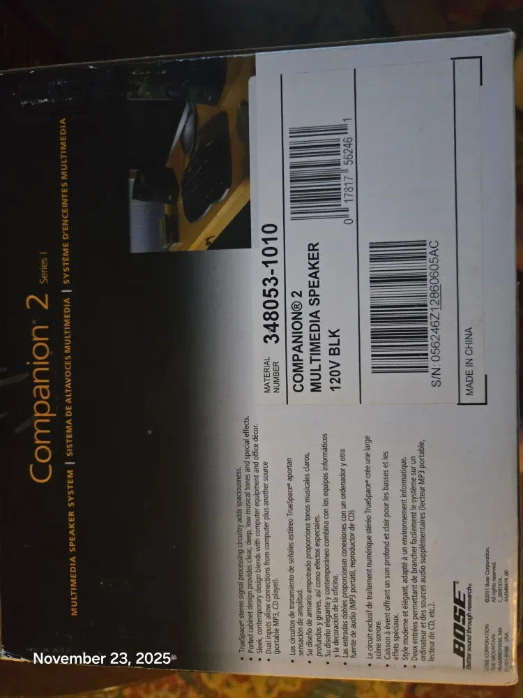 Bose Multimedia Speaker System image indicator(3)