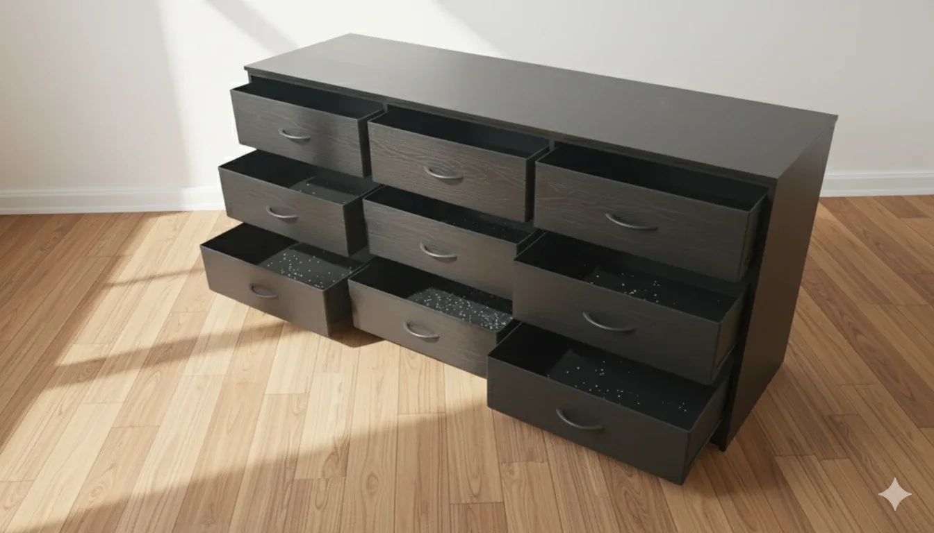9 Drawer Dresser 55% Discount image indicator(7)