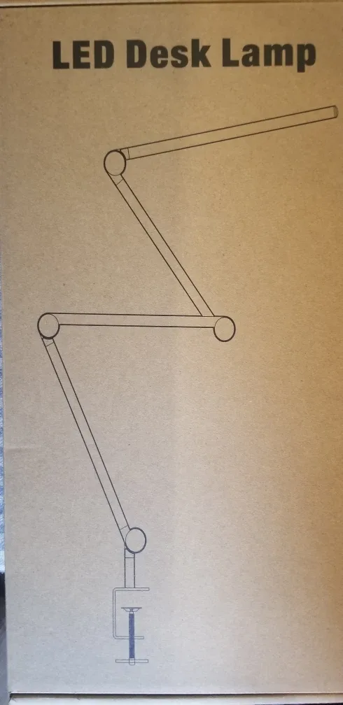 LED Desk Lamp with Metal Clamp - New in Box!