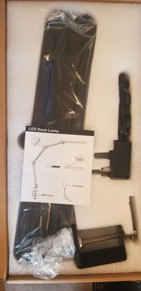 LED Desk Lamp with Metal Clamp - New in Box! image indicator(2)