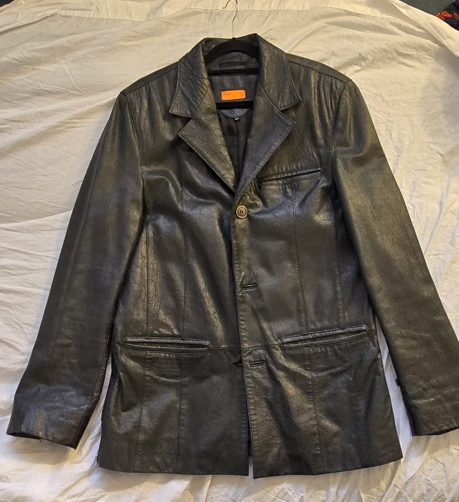 Teza Leather Blazer - Size 54