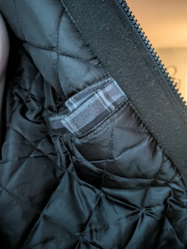 Plaid Flannel Shirt Jacket with Hood preowned sz XXL image indicator(8)