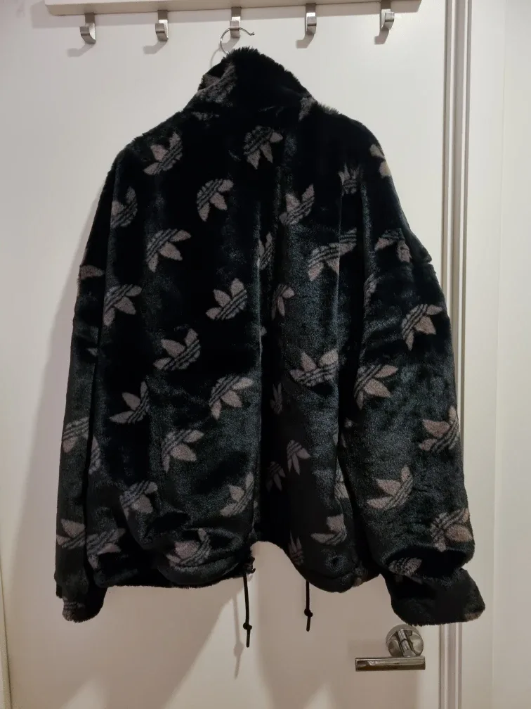 Adidas Originals Faux Fur Monogram Jacket image indicator(2)