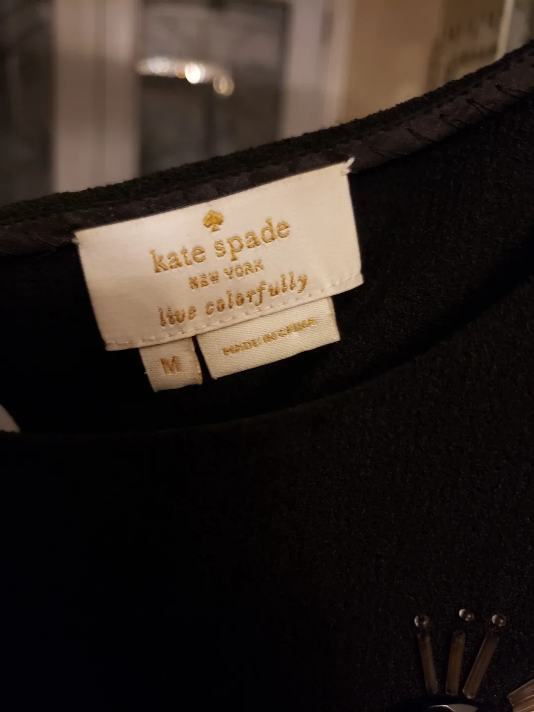 Kate Spade Black Top - Size M image indicator(2)