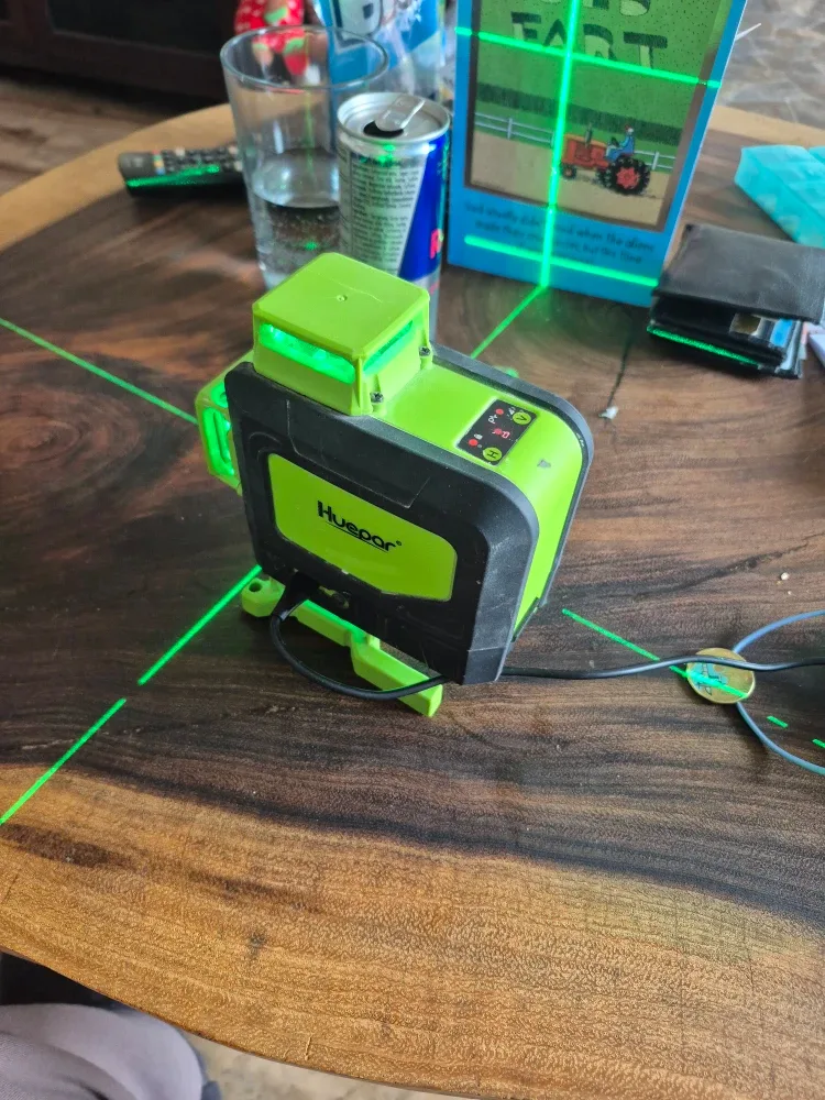 Huepar 4x360°D Cross Line Laser Level - Green