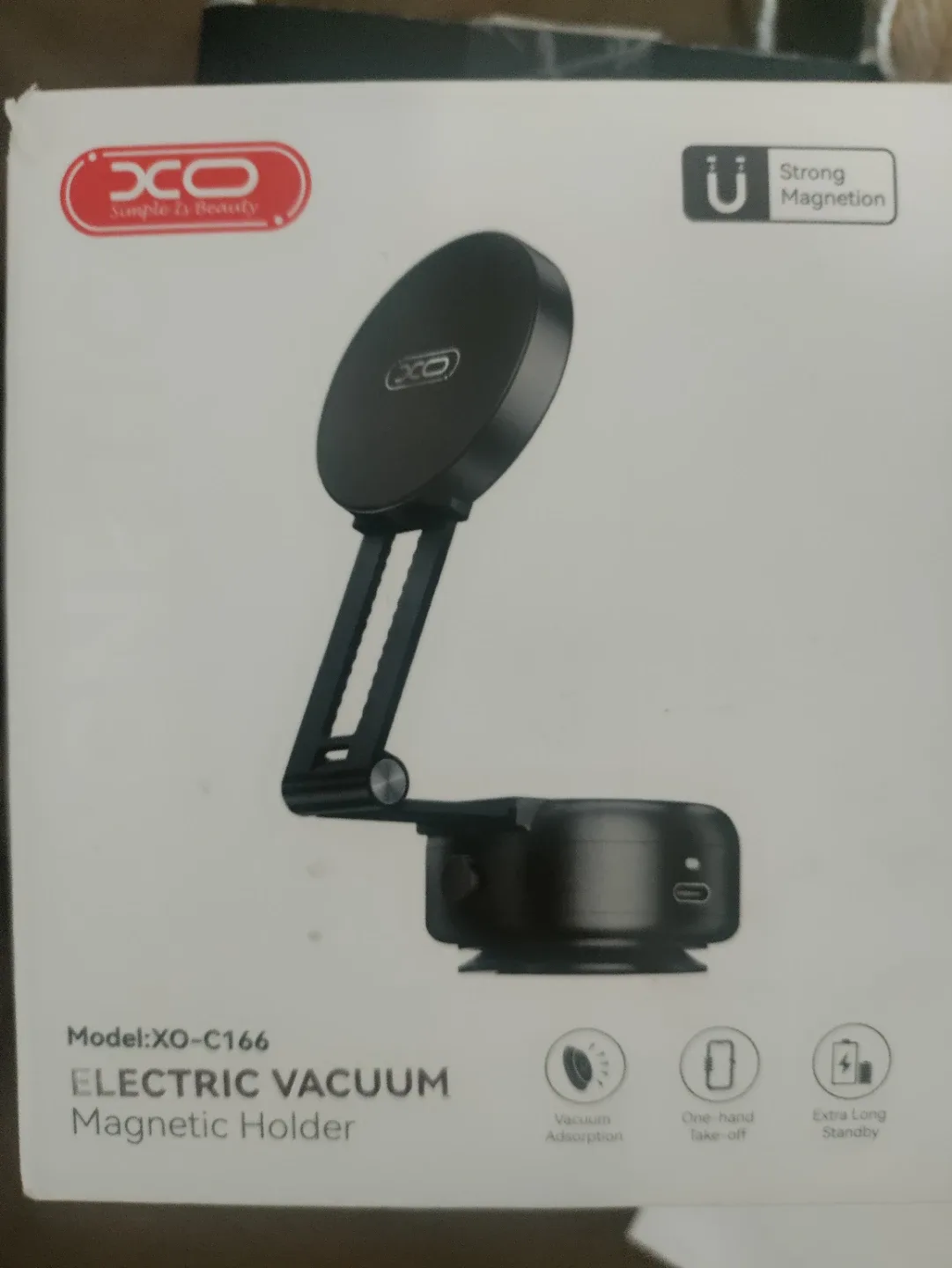 XO-C166 Electric Vacuum Magnetic Phone Holder