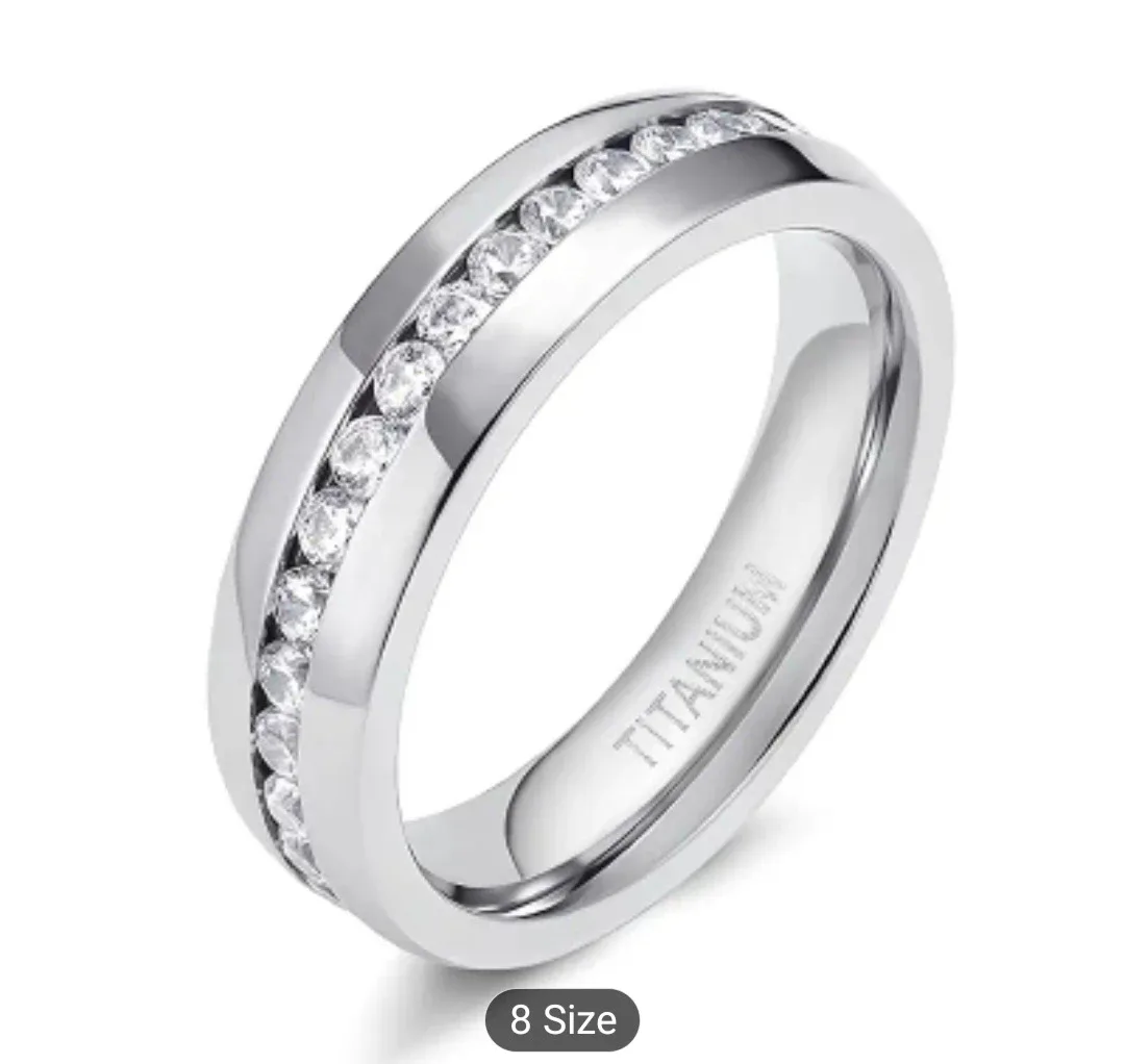 Titanium Ring, Size 8