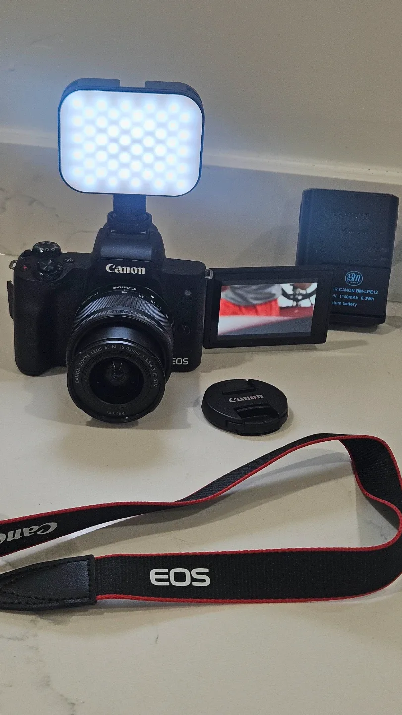 Canon EOS M50 Camera with Accessories image indicator(2)