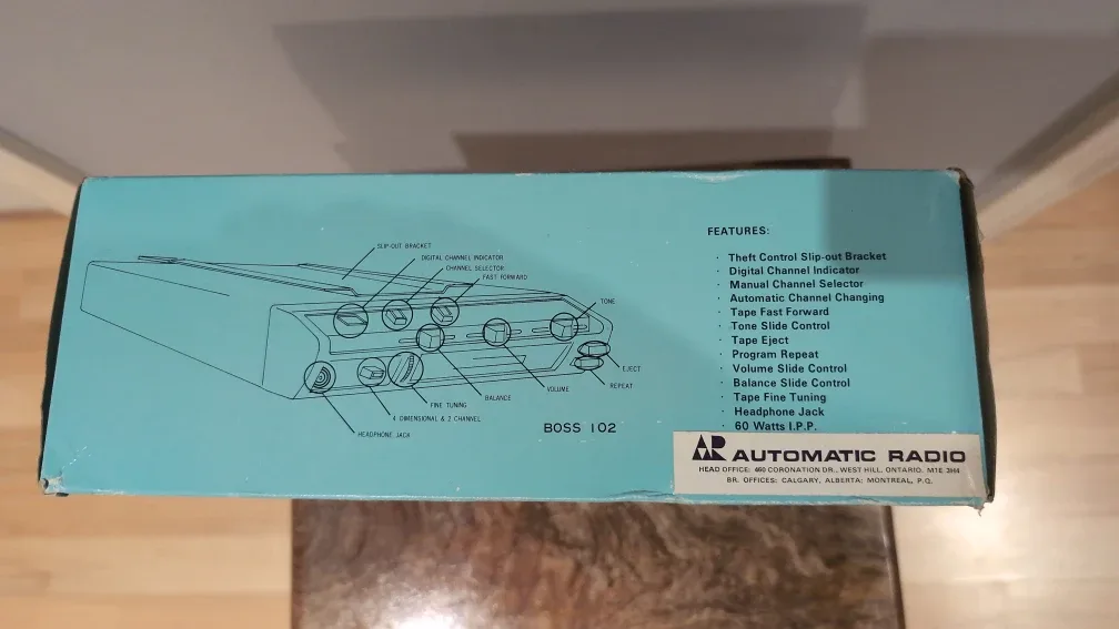 Vintage BOSS 102 Automatic Radio - New in Box image indicator(3)