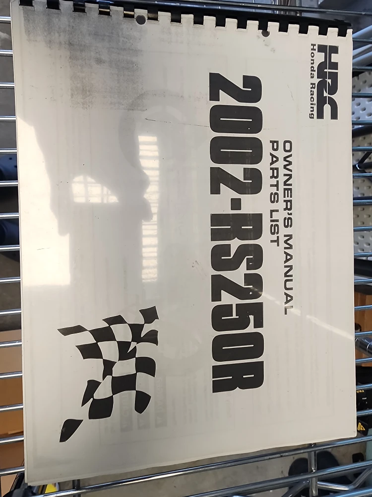 Honda Racing 2002-RS250R Owner's Manual