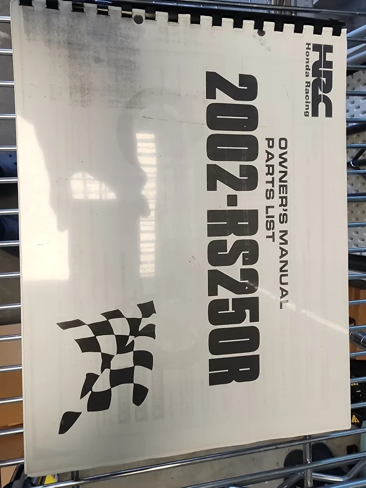 Honda Racing 2002-RS250R Owner's Manual