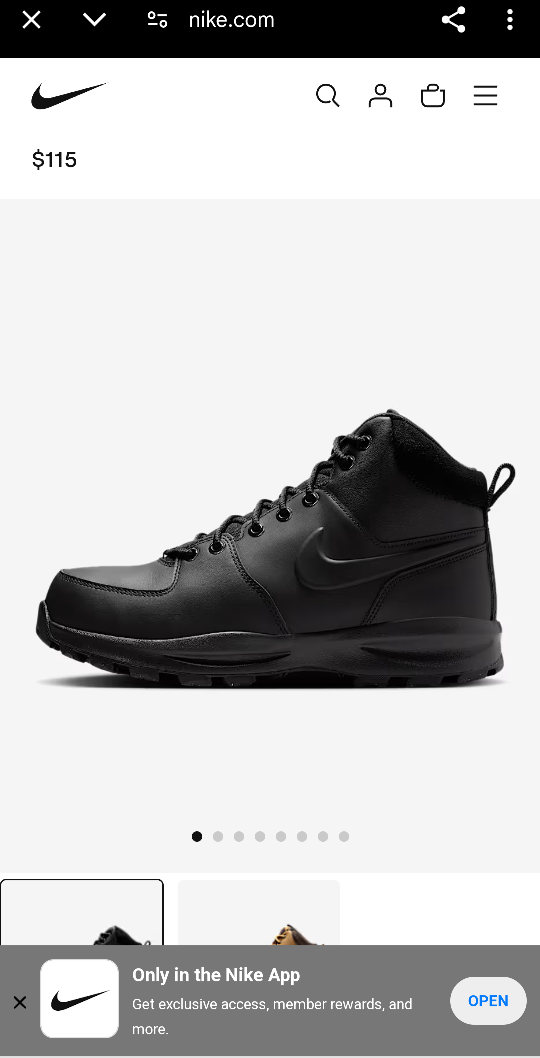 Nike Menoa Leather Waterproof Boots - photo 2