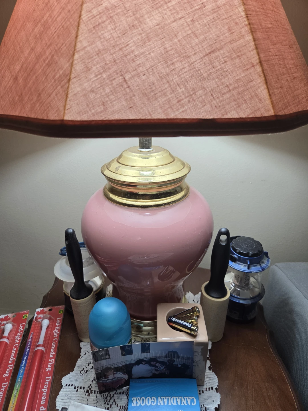 A pair of Pink Lamps