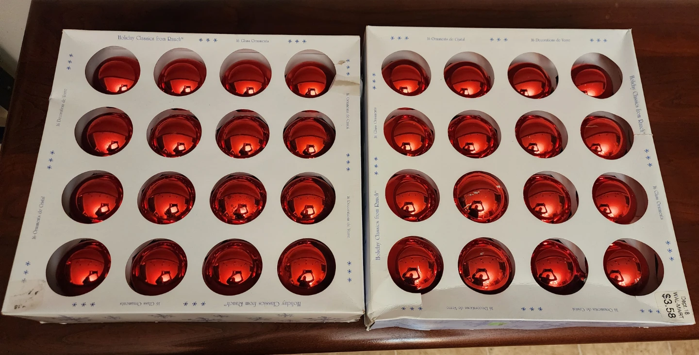 Rauch Holiday Classics Red Glass Ornaments