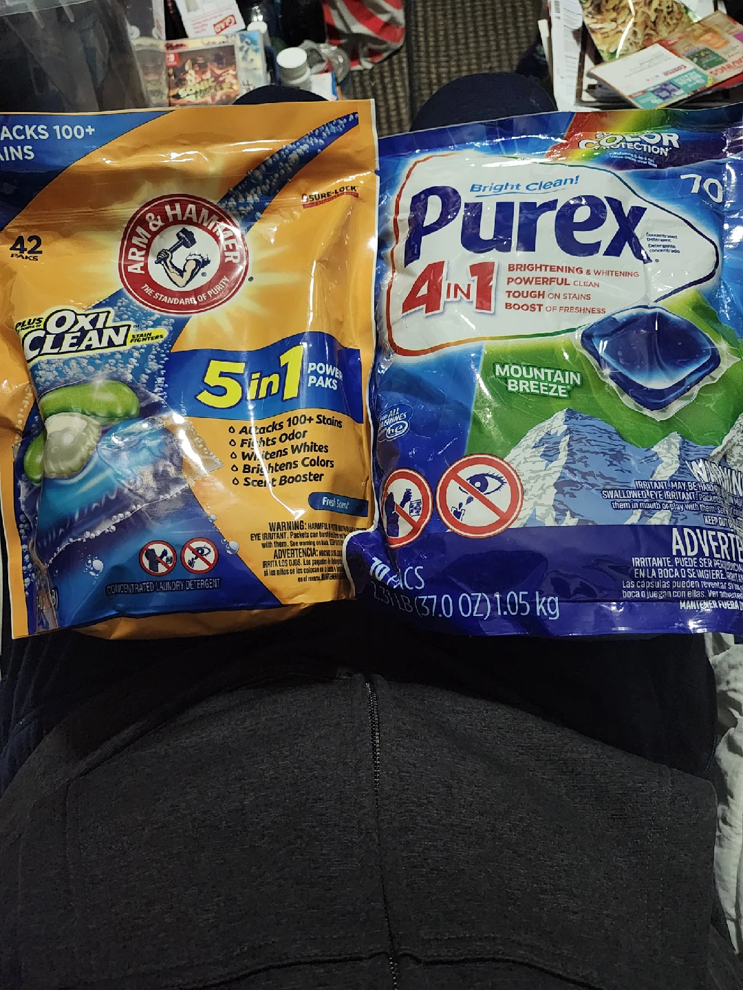 Arm & Hammer 5in1 & Purex 4in1 Laundry Pods