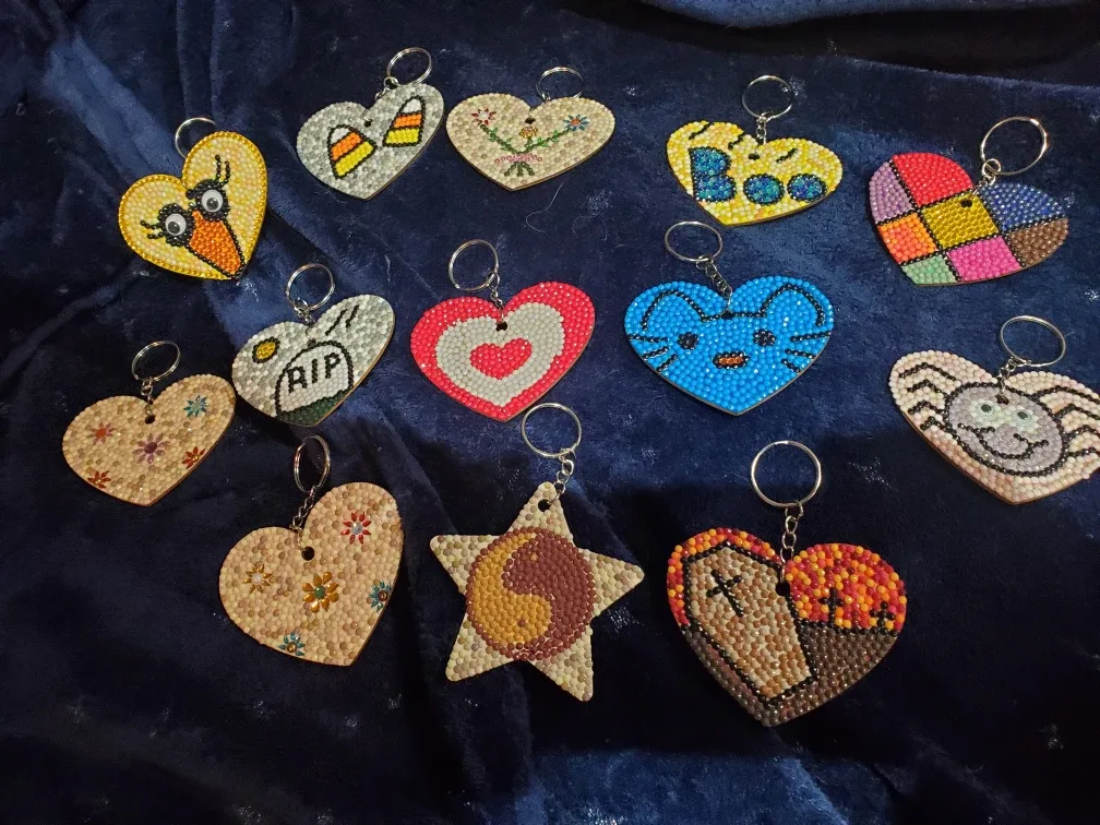 Handmade Rhinestone Diamond Drill Keychains