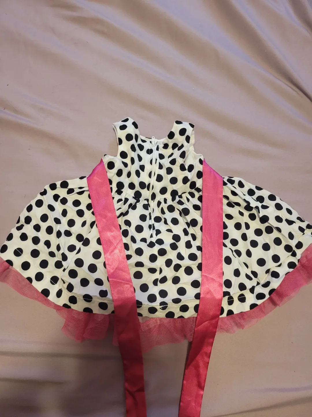Polka Dot Dress with Butterfly Accents image indicator(2)