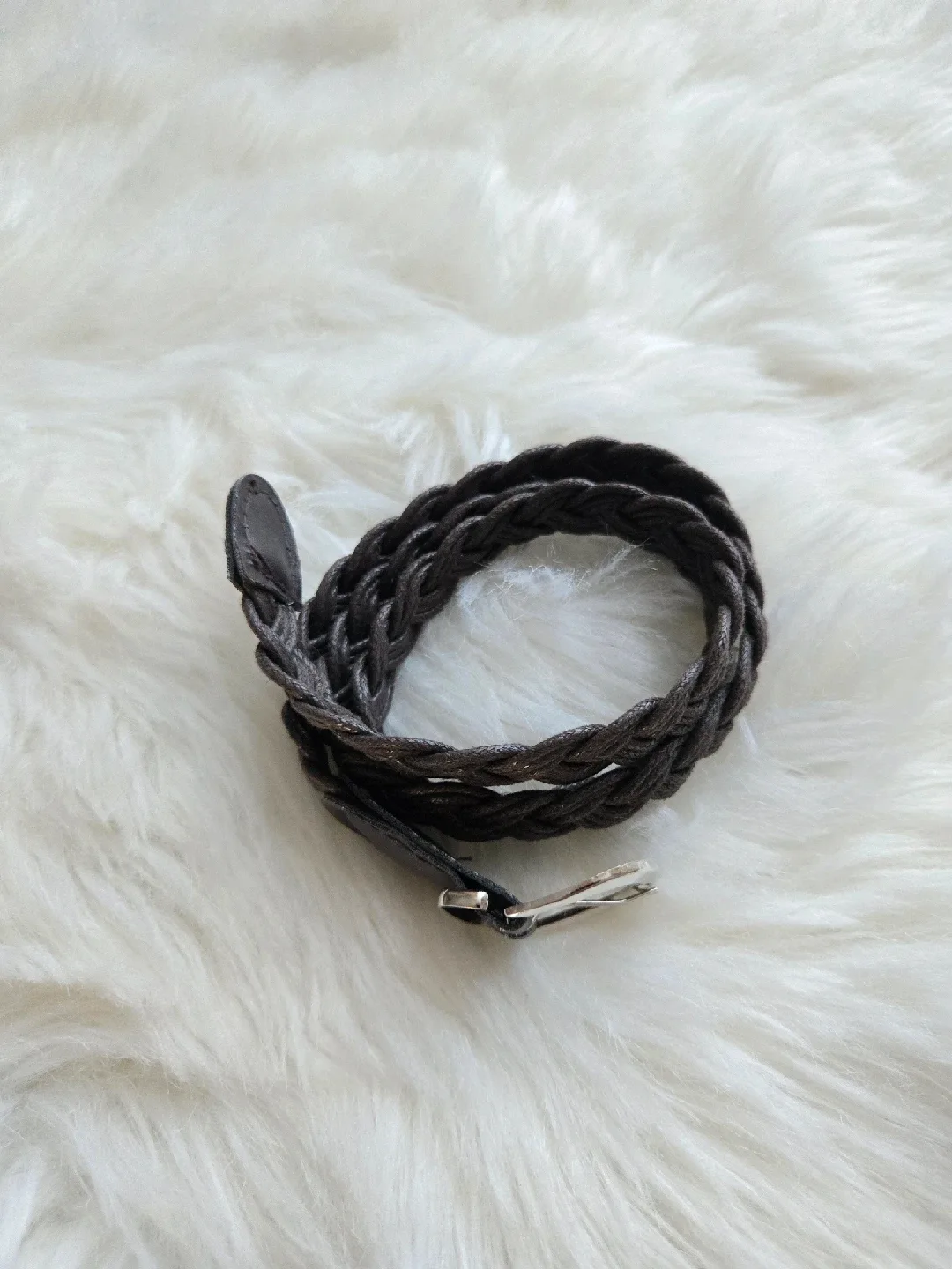 Brown Braided Belt