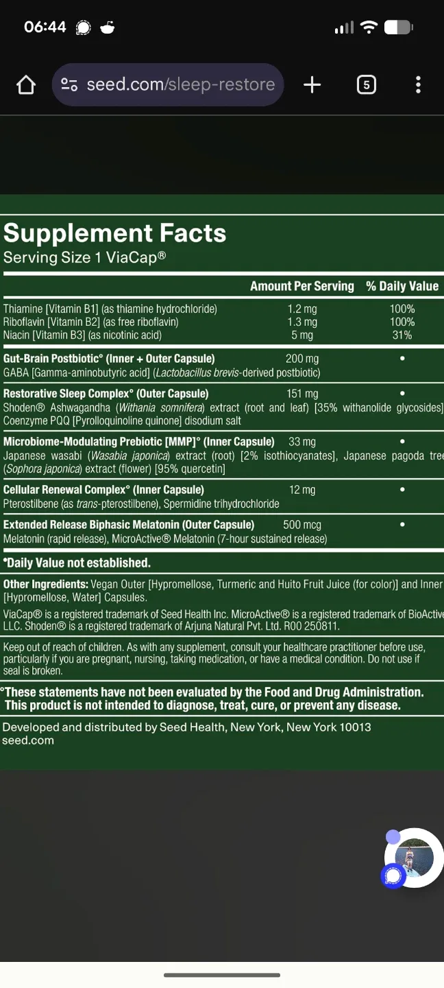 Seed vitamins for sleep image indicator(3)