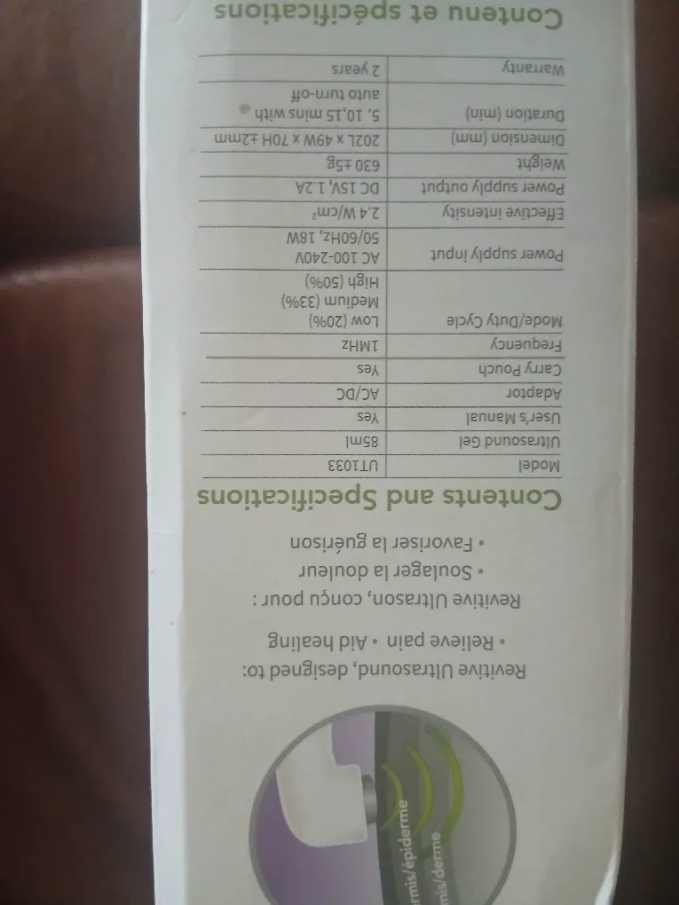 Revitive Ultrasound Therapy - Medic Pain Relief image indicator(5)