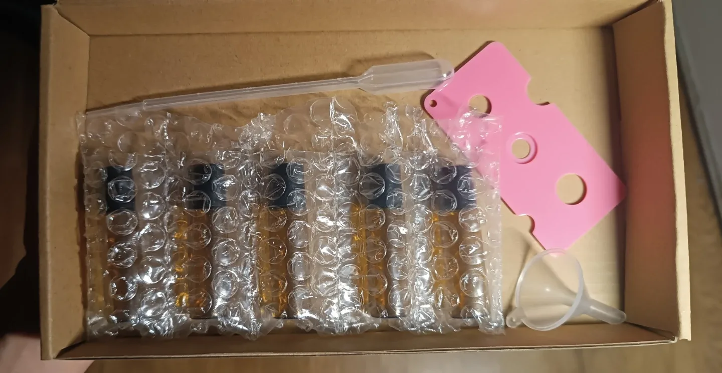 Amber glass rollers - 5ml