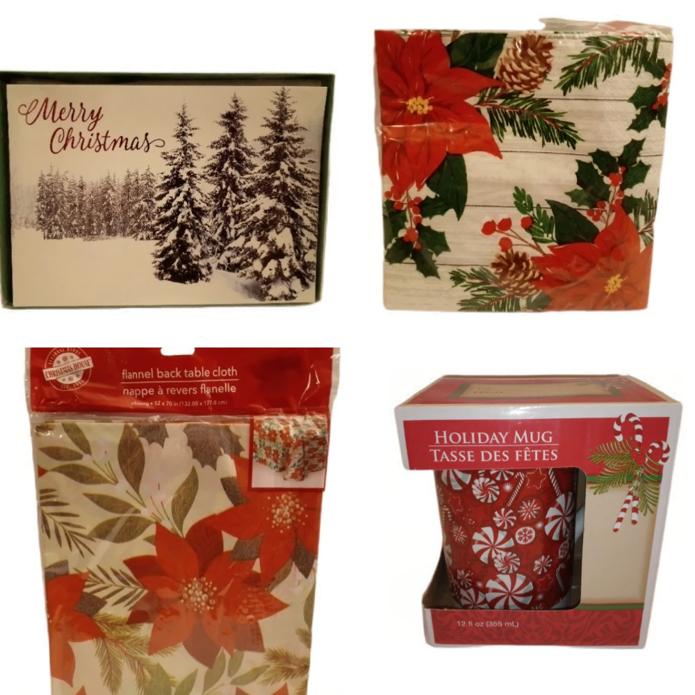 Christmas House Holiday Mug, Tablecloth & More