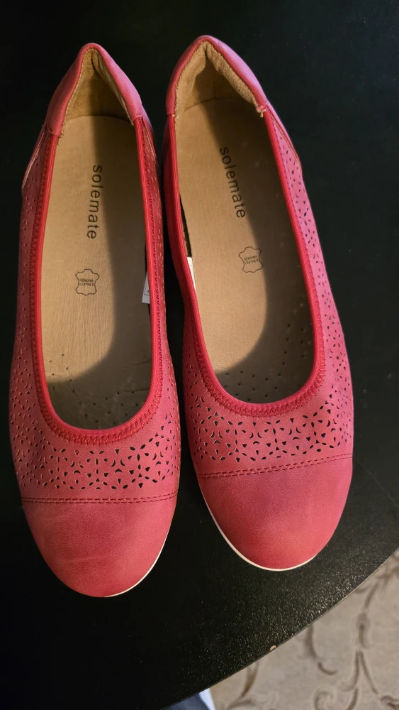 Solemate Red Ballet Flats - Size 10