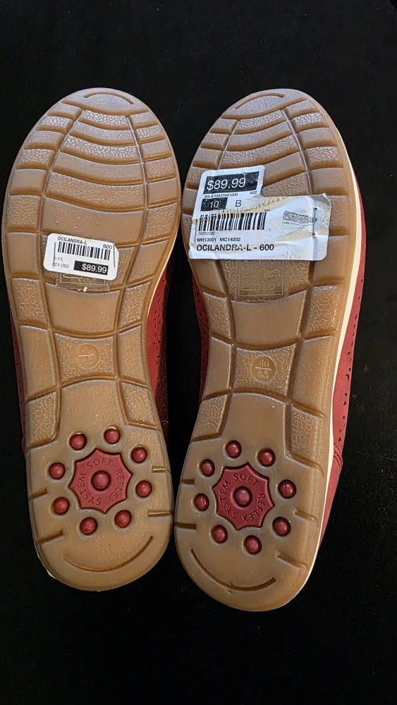 Solemate Red Ballet Flats - Size 10 - photo 3