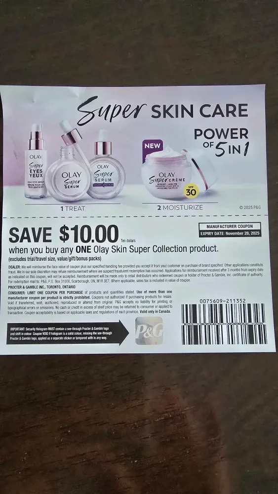 Olay Super Skin Collection Coupon - Save $10! image indicator(2)