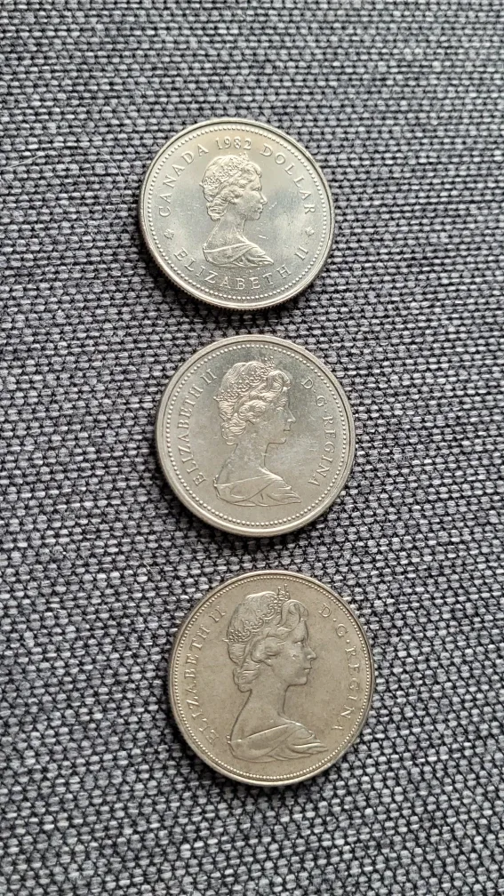 Canadian Dollar Coins - 1972, 1973, 1982 image indicator(2)
