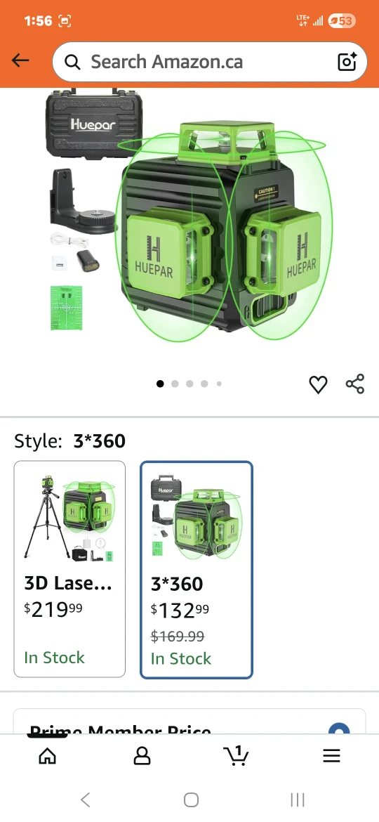 Huepar B03CG 3D Laser Level Kit - photo 2