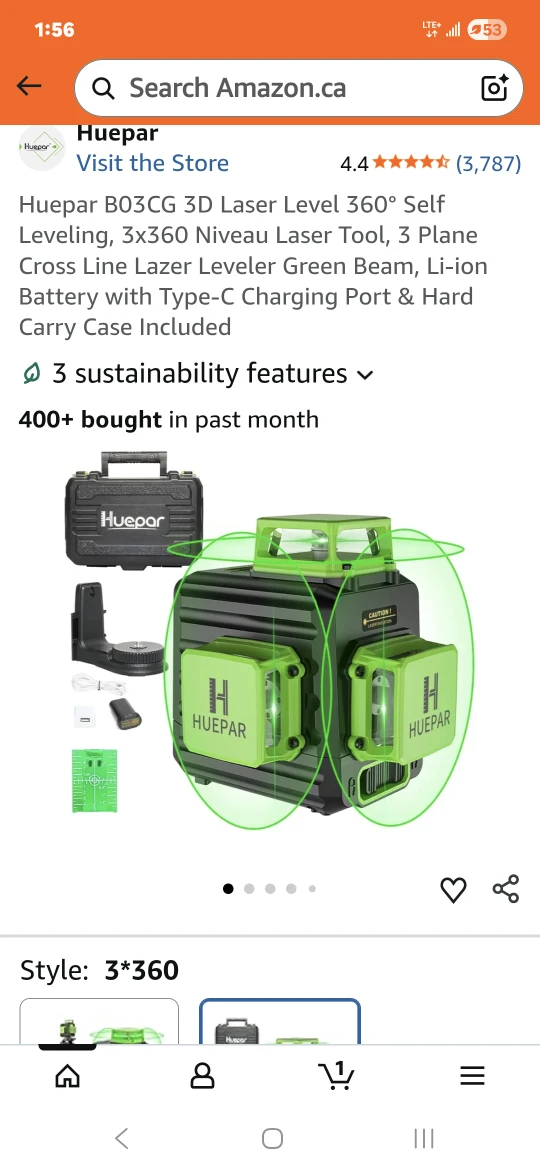 Huepar B03CG 3D Laser Level Kit - photo 4
