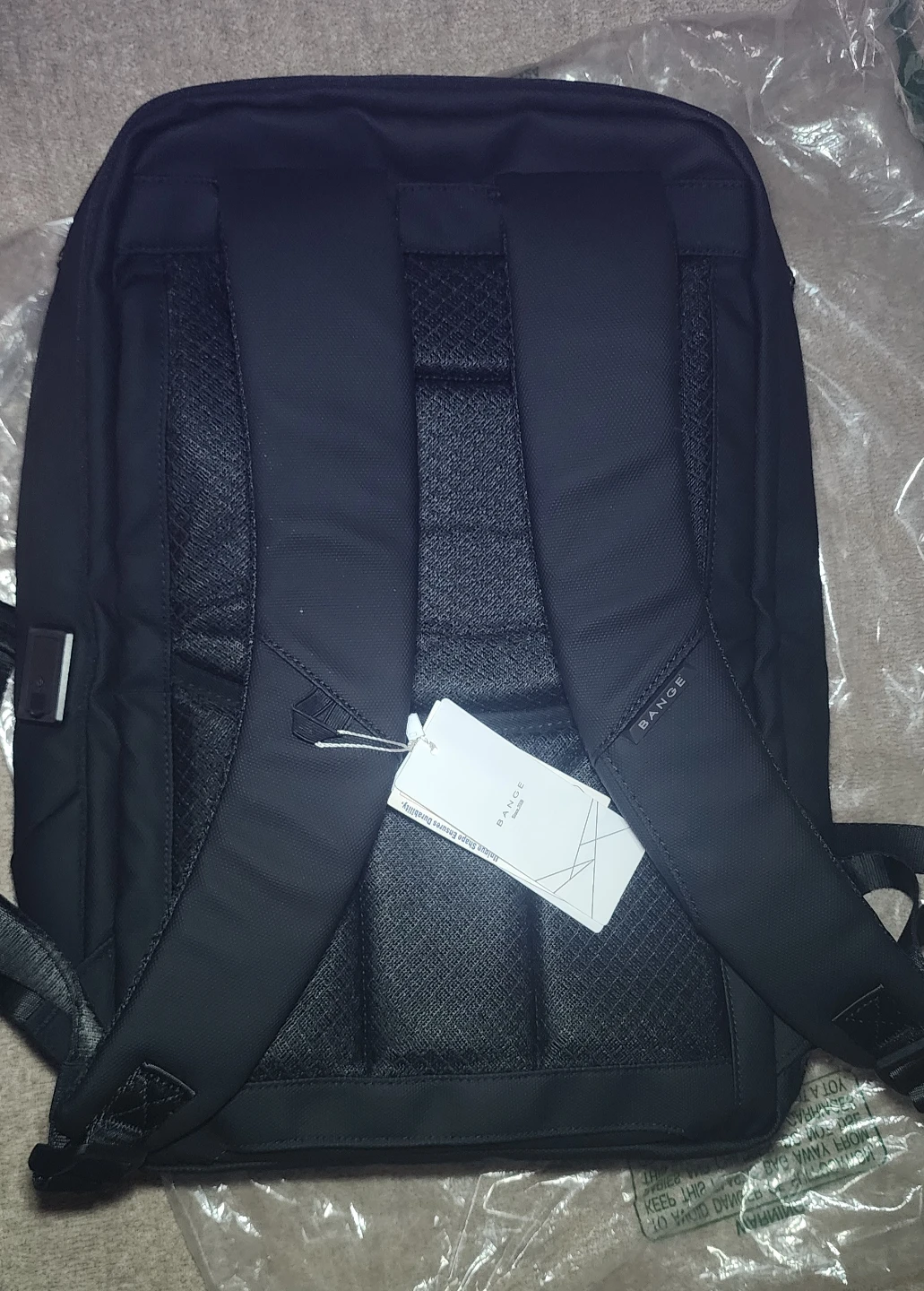 BANGE Business Smart 15.6" Laptop Backpack - Black