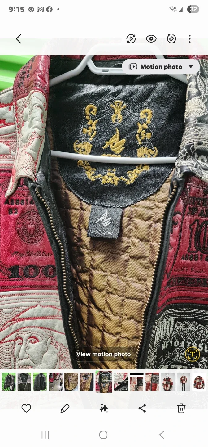 AL Wissam Leather Jacket Size 52 image indicator(3)