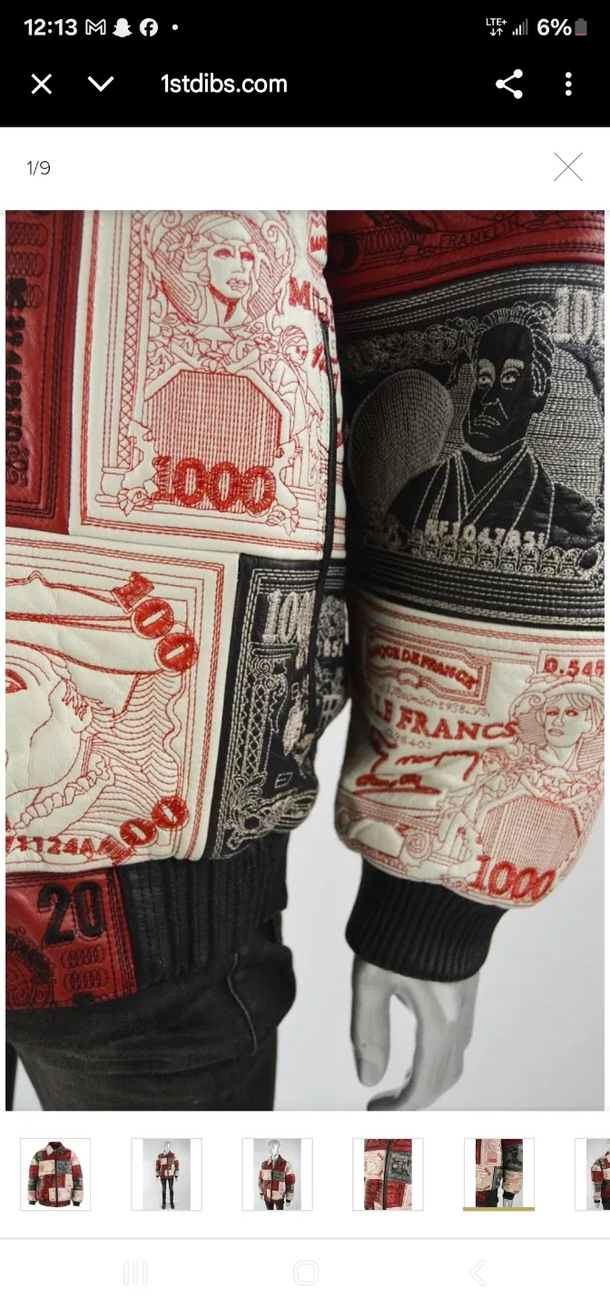 AL Wissam Leather Jacket Size 52 image indicator(5)