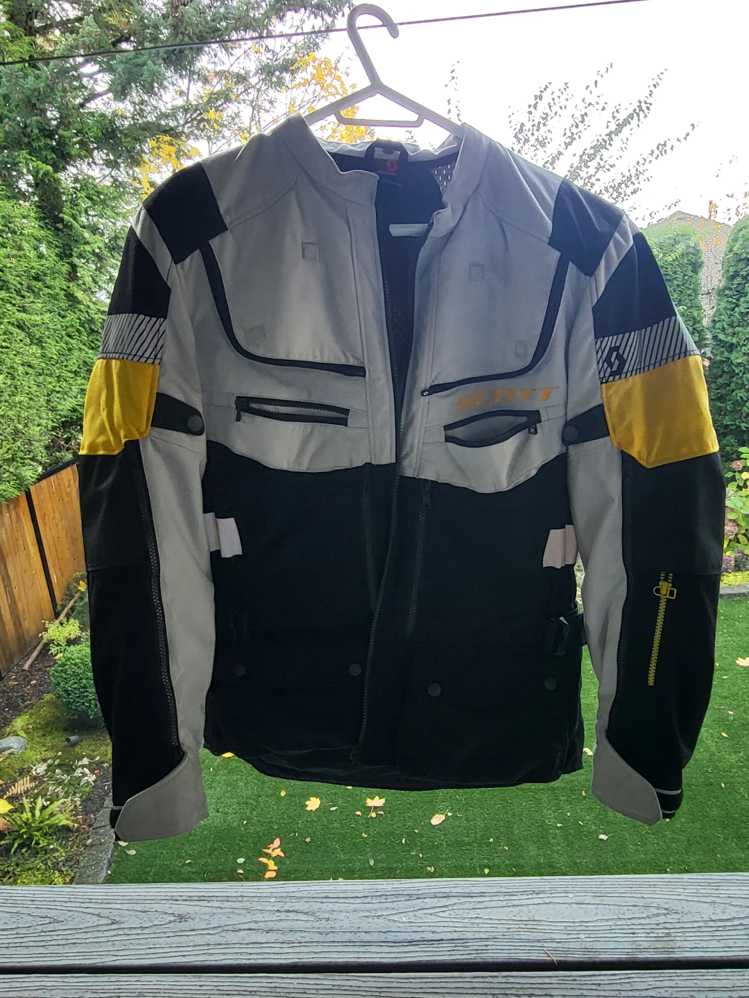Scott Motorcycle Jacket - Grey, Black, Yellow