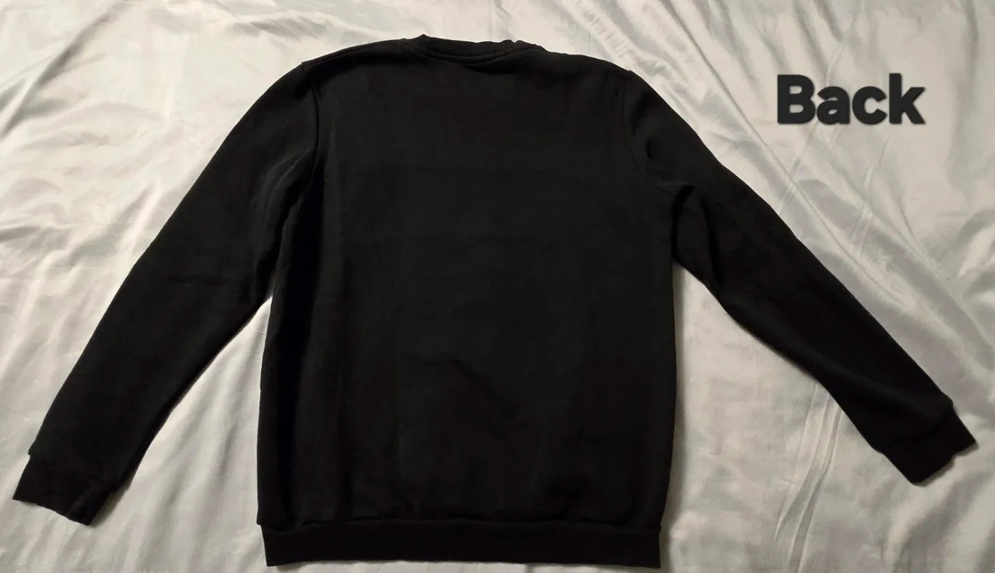 Men's Reebok Black Crewneck Sweatshirt - Size Medium image indicator(7)