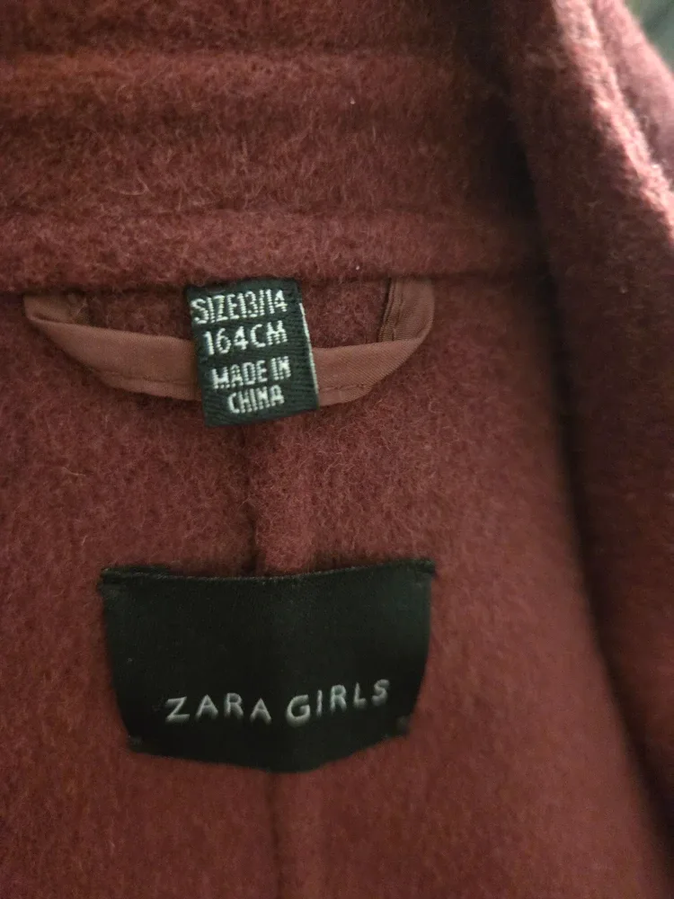 Zara Girls Coat - Size 13/14 image indicator(2)